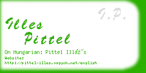 illes pittel business card